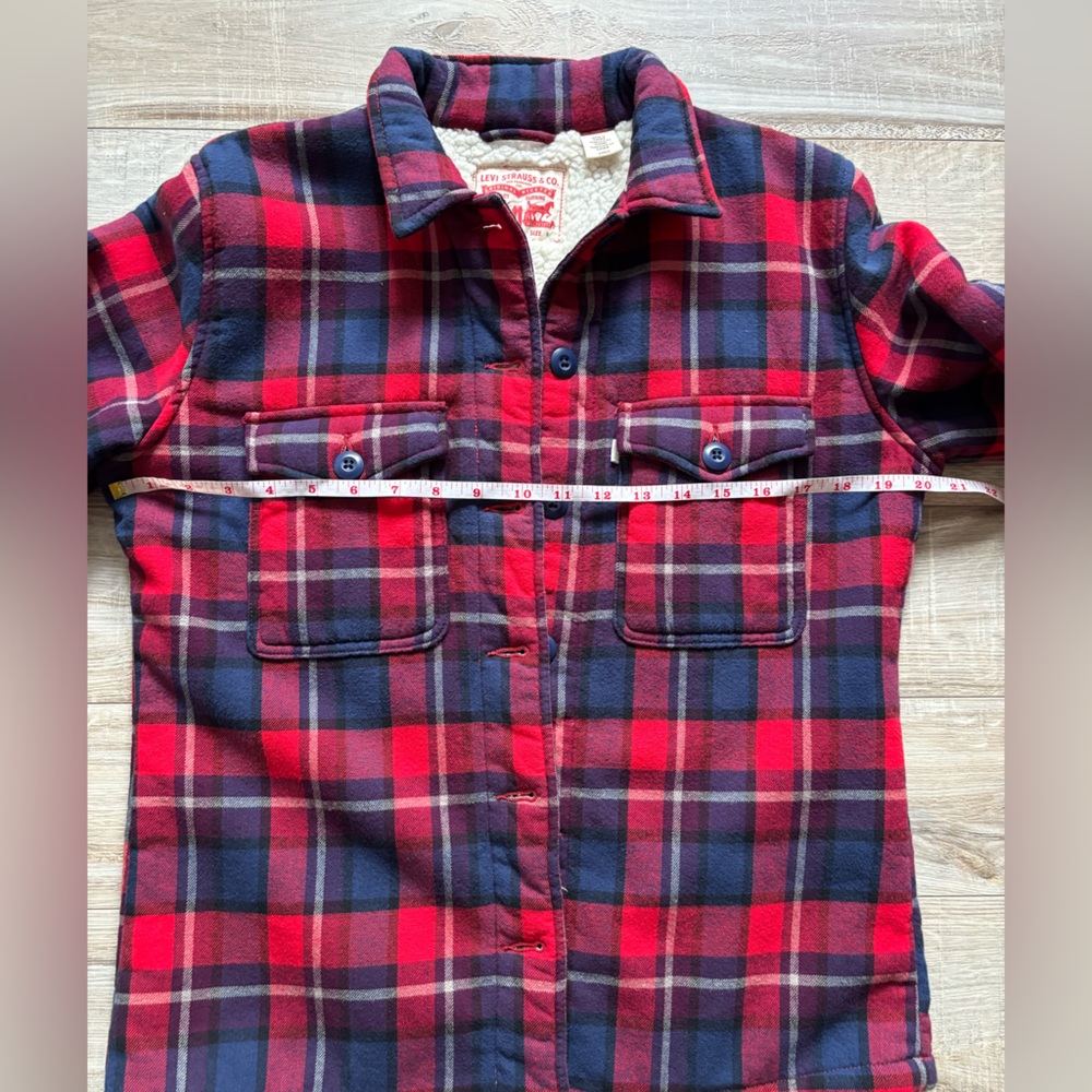 Levi's women Sherpa lined flannel coat - Picture 4 of 6